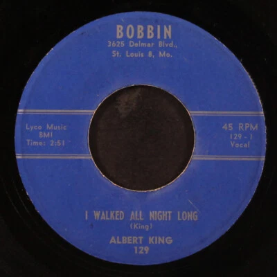 ALBERT KING: i walked all night long / i've made nights by myself BOBBIN 7" - Image 1 of 2