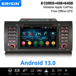 Android 13 CarPlay 4GB+64GB DAB+ Autoradio 8-Kern CD Navi WiFi BMW X5 E53 Canbus - Bild 1 von 24