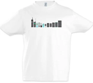 Mobile Phone Evolution Boys T-Shirt Fun Geek Nerd Darwin Human Computer Science - Picture 1 of 1