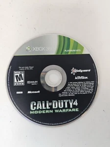 xbox 360 call of duty 4 modern warfare disc only UNTESTED HEAVILY SCRATCHED - Picture 1 of 2