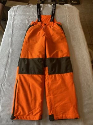 Mossy Oak YOUTH 2XL Hunting Overalls Bright Orange Adjustable Bibs Insulated - Image 1 of 4