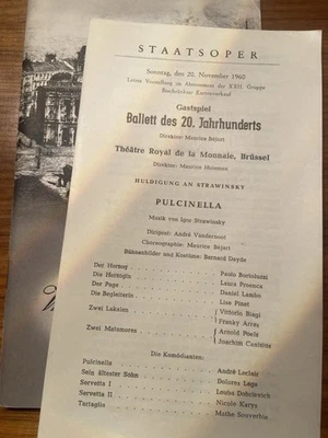 Theatre Royal de la Monnaie, Strawinsky Guest Play Ballett Vienna 20.11.1960 - Bild 1 von 4