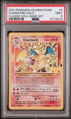 Charizard Holo Celebrations: Classic Collection 4/102 PSA 9 MINT - Image 1 of 2