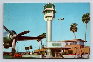 1962 Air Traffic Control Tower at Sky Harbor Airport Phoenix AZ Postcard - Picture 1 of 4
