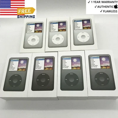 🍎NEW Apple iPod Classic 7th Gen 1TB/512GB/256GB/160GB/120GB SSD Sealed Gifts🎁 - Image 1 of 4