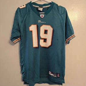 Camiseta Reebok Ted Ginn Jr #19 Miami Dolphins Juvenil XL Equipo NFL Aqua - Imagen 1 de 11