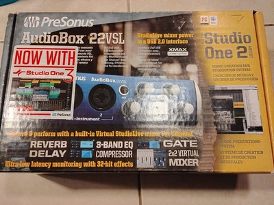 PreSonus AudioBox 22VSL USB Computer 96kHz Recording Interface Studio One - Image 1 of 4