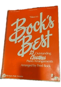 Bock’s Best Vol III 25 Outstanding Christmas Piano Arrangements Sheet Music Book - Picture 1 of 6