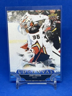 2023-24 Upper Deck Series 1 UD Canvas John Gibson #C3 - Image 1 of 2