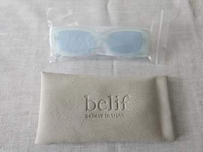 belif blue sunglasses and case BNIP - Image 1 of 2