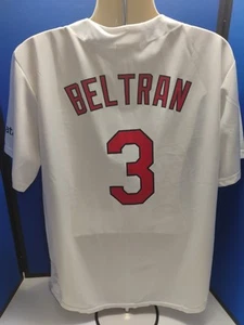 St Louis Cardinals Match Up Promotions Jersey Mens XL White Carlos Beltran 3 ATT - Picture 1 of 5