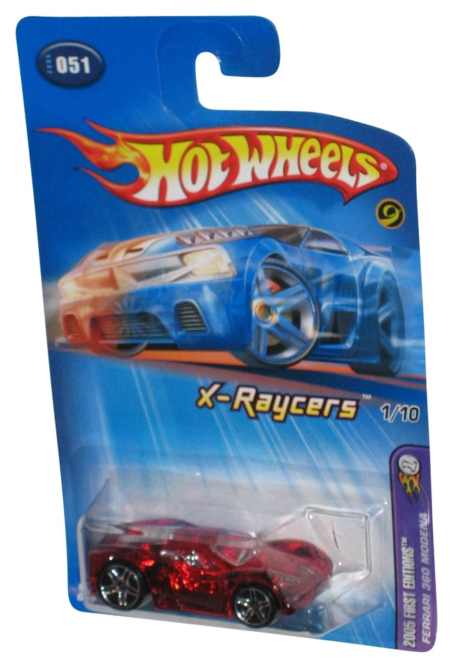 Hot Wheels 2005 First Editions X-Raycers Ferrari 360 Modena Red Toy Car #051 - Image 1 of 1