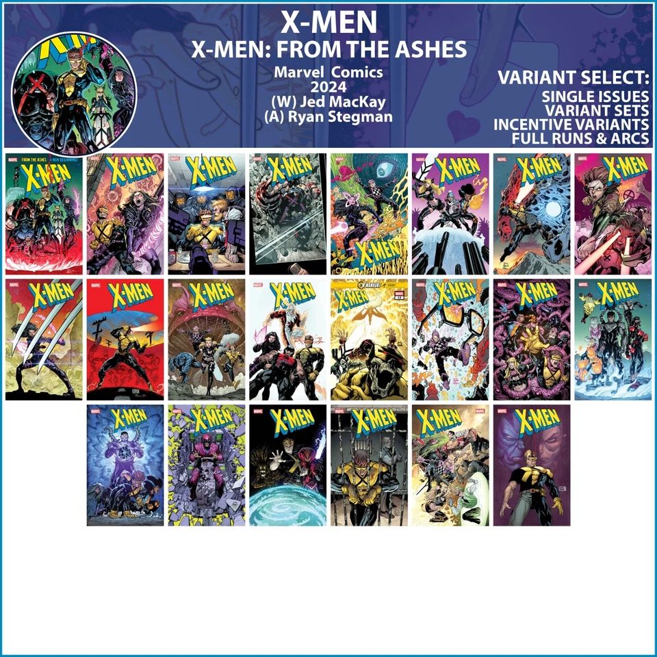 X-Men (2024) #1-13 14 15 16 17 18 19 20 21 22 Marvel From the Ashes COVER SELECT - Image 1 of 1