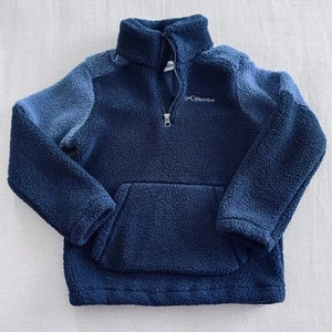 Columbia Sportswear Boys Fleece Pullover Jacket Size S Blue - Picture 1 of 6