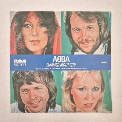 ABBA - 'Summer Night City' 7" Vinyl Single Record 1978 AUST. PRESSING RCA VICTOR - Image 1 of 4