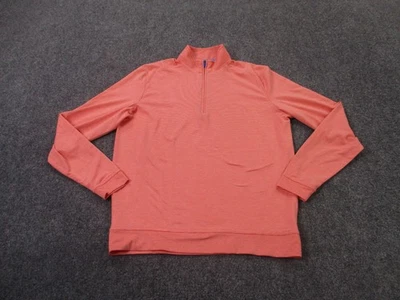 Johnnie O Jacket Mens S Orange Performance Golf Sweater Surf Logo Active Stretch - Image 1 of 4