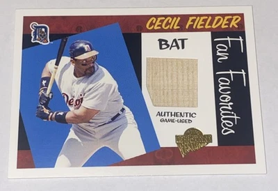 2005 Topps Fan Favorites Bat Relic #FF-CF Cecil Fielder Detroit Tigers SP /200 - Image 1 of 2
