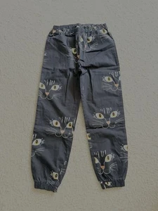 NWT HTF Mini Rodini Black Cat Pants Trousers Size 128 - Picture 1 of 1