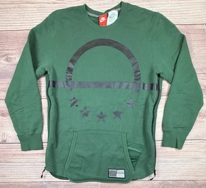 Nike Air Pivot Herren Large grün Grafik Sweatshirt 728278-341 Reißverschluss Seiten - Bild 1 von 15