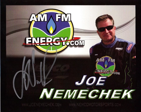 JOE NEMECHEK 2011 SIGNED AM/FM ENERGY.COM POSTCARD Cover