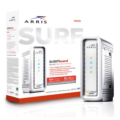 ARRIS SURFboard SB8200 DOCSIS 3.1 10 Gbps Cable Modem - Image 1 of 4