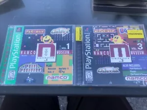 Sony PlayStation 1 PS1 Namco Museum Vol 1+ 3 Video Game Tested Lot - Picture 1 of 14