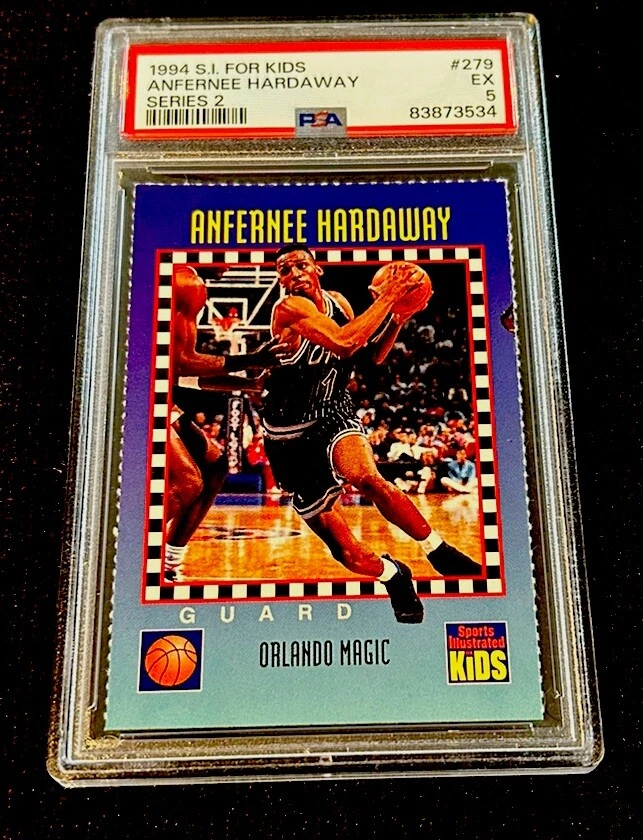 Anfernee Hardaway ROOKIE Penny Sports Illustrated For Kids Orlando Magic PSA 5 - Image 1 of 2
