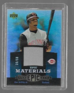 2006 Upper Deck Epic KEN GRIFFEY JR Green Jersey EMKG1 REDS #d 30/50 Jsy# 1 of 1 - Picture 1 of 1