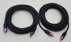 LOT OF 2 - Amazon Basics Subwoofer 15ft Cable RCA Coax Digital Audio NEW - Picture 1 of 7