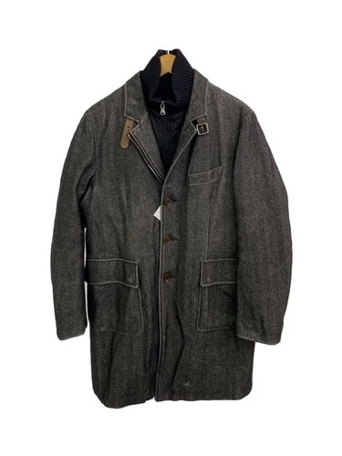 Cappotto uomo Moncler grigio lana e nylon taglia 1