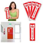 ASSURED SIGNS Fire Extinguisher Sign  Sticker Signs Vinyl   Bright Red And