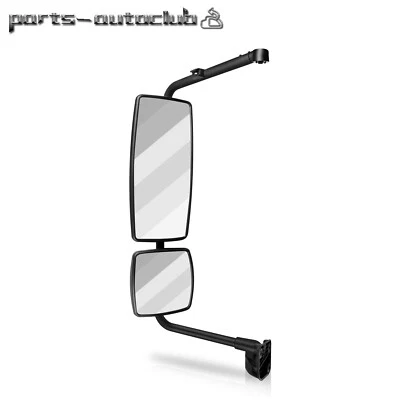 Espejo retrovisor lateral derecho negro completo para International Durastar 4200 4300 4400 2002-18 Foto 1 de 4