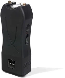 POLICE Stun Gun 398-700 BV Mini Rechargeable with LED Flashlight Black - Picture 1 of 9