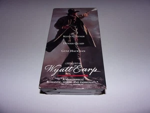 Wyatt Earp (VHS, 1994, 2-Tape Set) Kevin Costner, Dennis Quaid, Gene Hackman - Picture 1 of 3