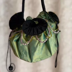 Vintage 90s Jazzd Iridescent Beaded Drawstring Pouch Fairycore Withcy Dice Bag - Picture 1 of 8