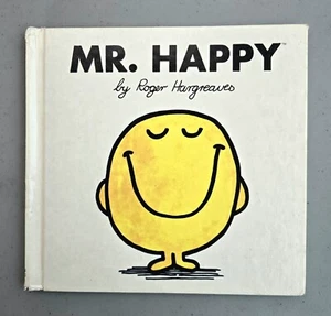 Mr. Happy by Roger Hargreaves Hardcover 1980 Grolier Vintage Childrens Book Rare - Picture 1 of 13