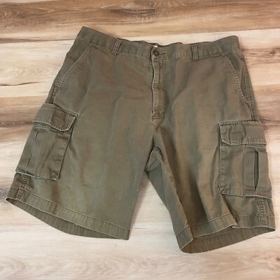 Pantalones Cortos Carga Dockers Para Hombre 40 Verde Ejército Algodón Relajado Frente Plano 9.5" Foto 1 de 4