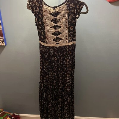Joyfolie Mia Joy Girl Dress Long Floral Size 10 Formal Floral Worn Once Hippie - Image 1 of 4