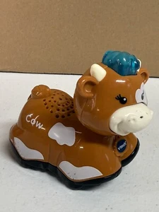 Vtech Go! Go! Smart Wheels Farm Animals "COW" Lights Sound TESTED WORKS! EUC! - Picture 1 of 6