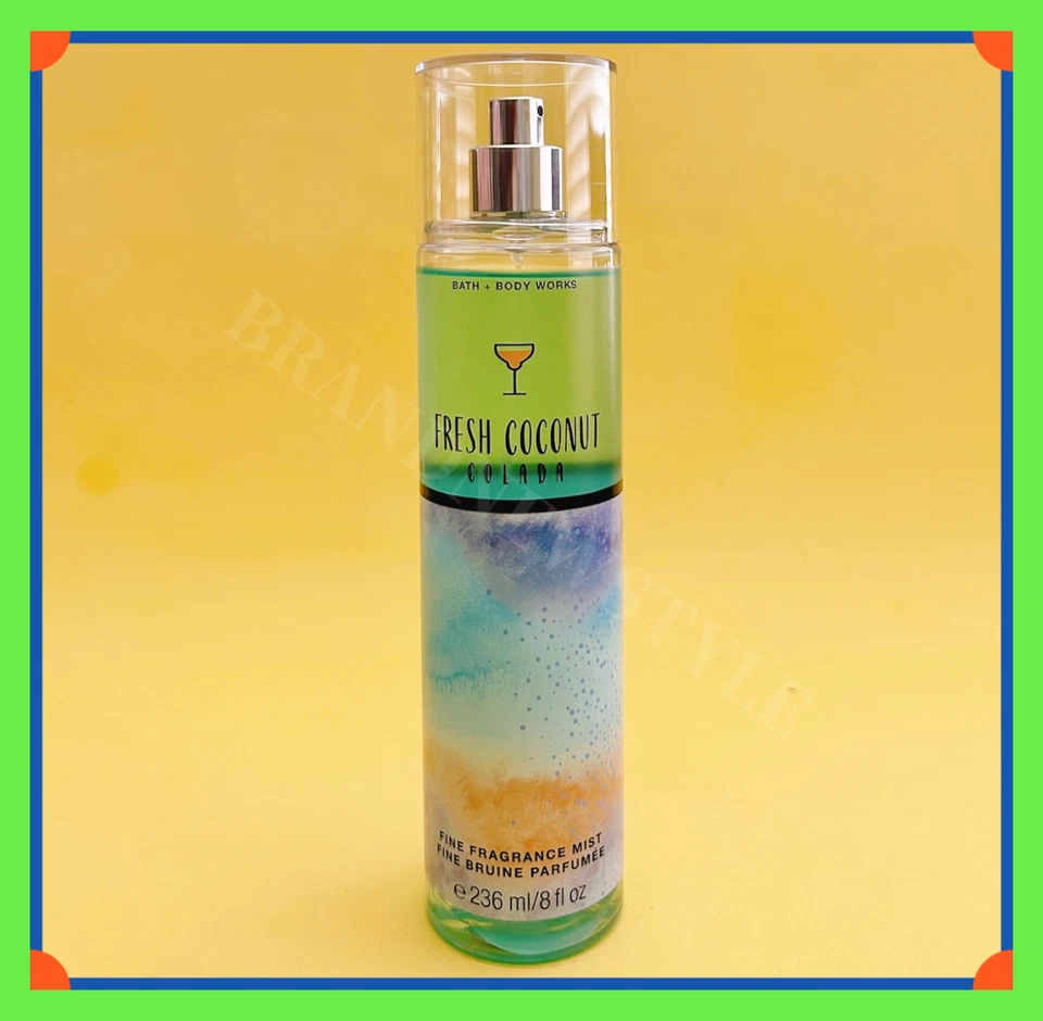 Bath & Body Works Fresh Coconut Colada Fragrance Mist Spray Full Size S/3 #390