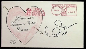 Actriz de cine de Hollywood con portada postal de 1985 firmada por Connie Stevens - Imagen 1 de 2