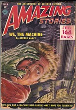 AMAZING STORIES  JULY 1951 original  pulp magazine
