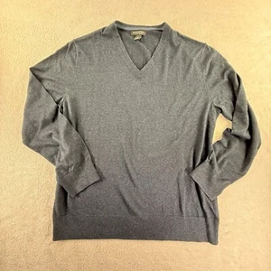 Banana Republic V-Neck Pullover Herren XL Dunkelblau Seide Luxus Mischung - Bild 1 von 15