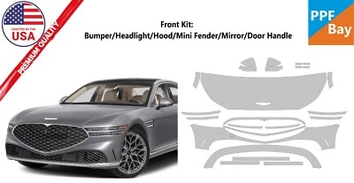Película de protección de pintura frontal PreCutKit PPF para Genesis G90 2023-2024 Foto 1 de 4