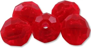 10 mm Facettierte Flamme Perlen 100 Stück USA Angelgerät - Bild 1 von 2