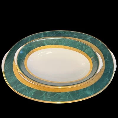 Conjunto de servir prato oval e tigela de vegetais PERFEITO Noritake Fitzgerald 4712 - Imagem 1 de 4