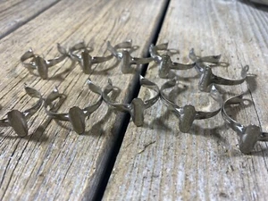 X10 Vintage Bike Bicycle SHIMANO DURA ACE 1" INCH Chrome Cable Clamps 25.4mm NOS - Picture 1 of 4