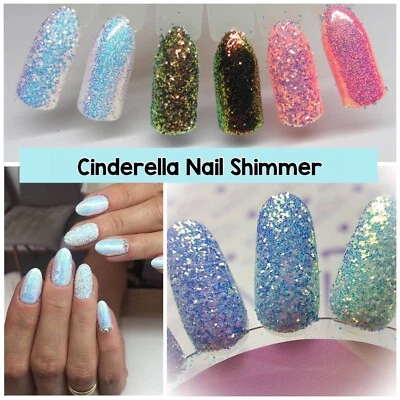 CINDERELLA PIXEL GLITTER UNICORN NAIL ART AURORA AB IRIDESCENT Trend Mirror UK