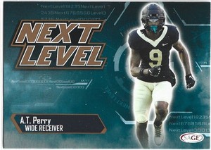 2023 Sage Football A.T. PERRY WR Gold Next Level First Card Release R/C.
