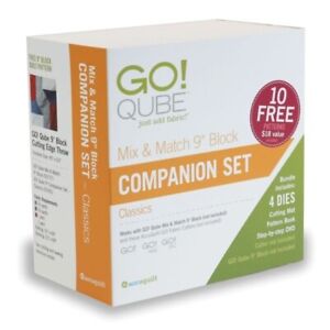 BRAND NEW AccuQuilt GO! Qube Mix and Match 9 Inch Block Companion Set - Classics